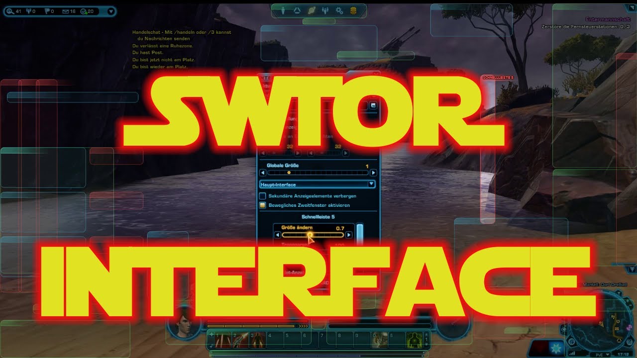 SWTOR Oberfläche Einstellen - Interface-Editor - YouTube