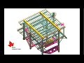 offshore production platfom 4p2w 3d structural framing main module