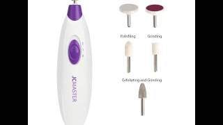 JCMASTER Manicure and Pedicure Set 5 in 1 professional Electric Nail file kit