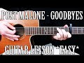 How to Play "Goodbyes" by Post Malone feat. Young Thug on Guitar for Beginners *EASY*