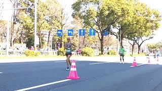 名古屋ウィメンズマラソン2015 34km地点 （サブ3.5\u0026長谷川理恵さんも通過）