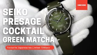 UNBOXING 2021 SEIKO PRESAGE COCKTAIL GREEN MATCHA SRPF41J1