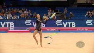 Polina BEREZINA (ESP) 2015 Rhythmic Worlds Stuttgart - Qualifications Ribbon