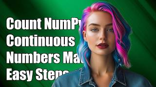 How to count continuous numbers in numpy