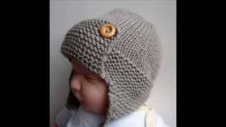 Baby Aviator Hat Regan - Knit Baby Hats Pattern Presentation