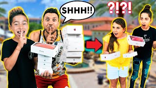 GIVING Away iPHONE'S To RANDOM PEOPLE & Not Saying Anything! *EPIC REACTIONS* | The Royalty Family