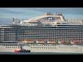 Time lapse of the cruise ship Majestic Princess leaving Port of Napier