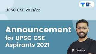 Announcement For UPSC CSE Aspirants | 1 Year Current Affairs | Government Schemes Marathon