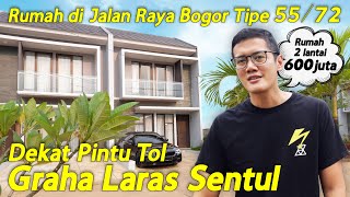 Rumah Di Jalan Raya Bogor Tipe 55/72 Dekat Pintu Tol, Graha Laras Sentul