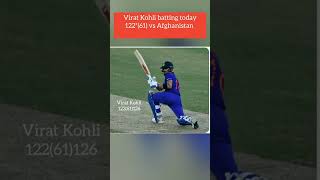 Virat Kohli batting today 122*(61) vs Afg,Virat Kohli batting highlights, Ind vs Afg T20 #shorts