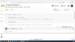 Handling Missing Values with Numpy