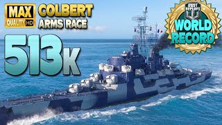Cruiser Colbert: Good player with insane 513k damage world record - World of Warships