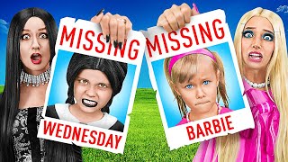 Wednesday Addams and Barbie are Missing! || Funny Situations by BamBamBoom!