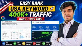 Easy Rank USA Keyword 🚀 | 400K Traffic Case Study 2026