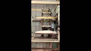 A timelapse of how wooden airplane propellers are cut - Culver Propellers