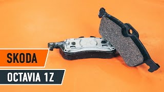 How to change rear brake pads on SKODA OCTAVIA 2 (1Z3) TUTORIAL | AUTODOC