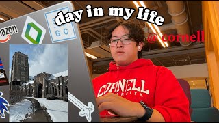 DAY IN MY LIFE @ CORNELL 🧸 | winter season, final exams, pieces of advice