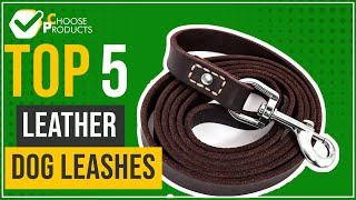 Leather dog leashes - Top 5 - (ChooseProducts)
