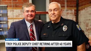 Troy mayor talks deputy police chief's retirement