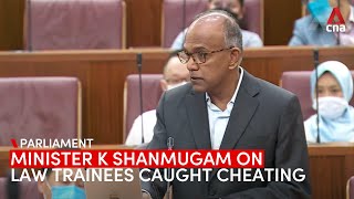 No other instances of 2020 Bar exam cheating found outside of 11 trainees: Law Minister K Shanmugam