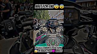 college students reactions 😱 on ninja z900 😈on whilee #shorts #z900#riding #motovlog