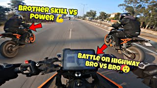 New Gen 3 250 Vs duke 200 max pull battle on highway 🤯close call only 💀