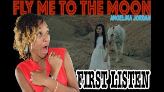 FIRST TIME HEARING Angelina Jordan - Fly Me To The Moon (Acoustic) | REACTION (InAVeeCoop Reacts)