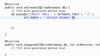 Android Application Development Tutorial - 114 - Creating SQLite Database