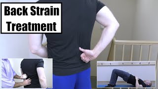 Lower Back Pain Relief - Back Strain Stretches and Exercises