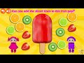 baby learn names of fruits and vegetables with kitchen cooking for preschool and toddler game