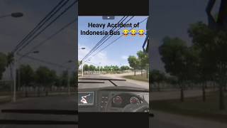 Heavy Driver live accident😂 Bus Simulator Indonesia | Gameplay with  songs❤️| full vibe | #shorts