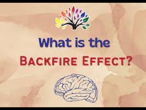 Understanding The Backfire Effect Youtube