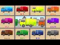 清掃車はなにいろ？★はたらくくるま・ごみ収集車・のりもの ★子供向けアニメ★vehicles animation learn colors for kids