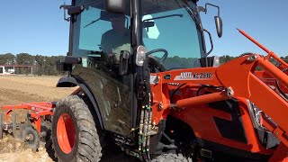 TINY Tractor with A/C!! NEW Kioti CX2510!!!Test Drive Disk Harrow!