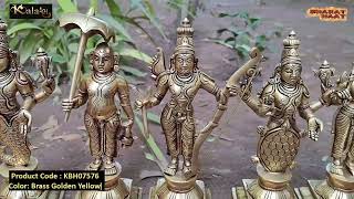 Kalarambh Brass Vishnu Dashavatar Set Idol Murti Statue for Home Mandir Pooja Puja Temple