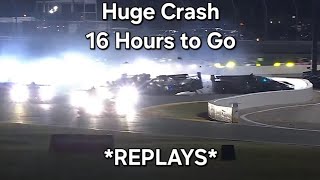 Huge Multi-Class Wreck at the Rolex 24 | Daytona 2025 *REPLAYS*