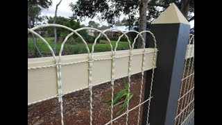 Woven Wire Double Loop Fencing \u0026 Gates For Sale - Garden Galvanized Fence - Antique Replication