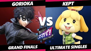 Sumapa 160 GRAND FINALS - Gorioka (Joker) Vs. kept (Isabelle) Smash Ultimate - SSBU