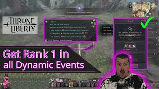 Get Rank 1 in all Dynamic Events Part 1 | Throne and Liberty Global Release