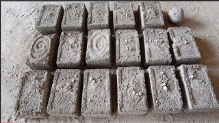 Handmade Gritty Cement Bricks Extra Crispy Soft Dusty Dry Floor Crumbling 😌 Satisfying ✅