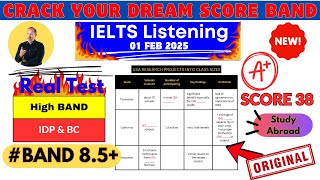 IELTS LISTENING PRACTICE TEST 2025 WITH ANSWERS No. 13 | 01.02.2025 | IDP and BC