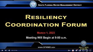 Resiliency Coordination Forum  - March 1, 2023