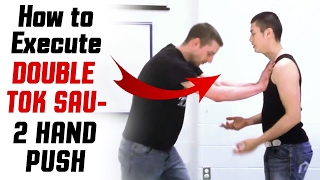 How to Execute 2 Hand Push - Wing Chun Double Tok Sau