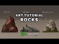 Rock Painting Tutorial - Digital Painting Basics - Concept Art