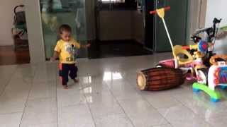 Nivan Chellam playing on his own