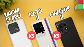 Xiaomi 13 Pro vs iQOO 11 vs OnePlus 11 Performance Test, Throttling, Stress, AnTuTu, GeekBench