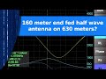 Ham Radio - A 160 meter end fed half wave antenna on 630 meters?