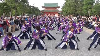 香川大学よさこい連風華　龍馬よさこい2019　岡崎公園一回目