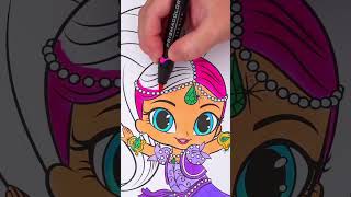 Coloring Shimmer 🧞‍♀️ #shimmerandshine #coloring #art