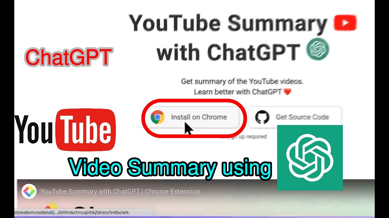 Youtube Video Summary Using Chatgpt Chrome Extension Youtube